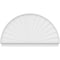 Ekena Millwork Half Round Sunburst Architectural Grade PVC Combination Pediment, 84"W x 48-3/4"H x 2-3/4"P PEDPC084X490HRO01 - alternate 6
